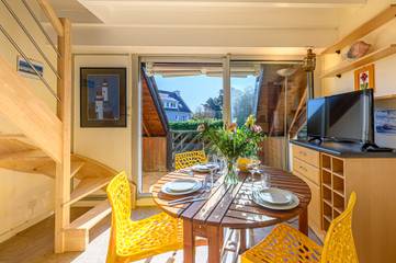 Gîte pour 3 personnes, avec balcon à Locmariaquer