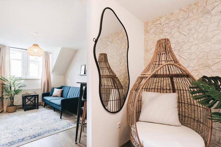 Ferienwohnung für 3 Personen, mit Garten und Ausblick in Löbau - 4