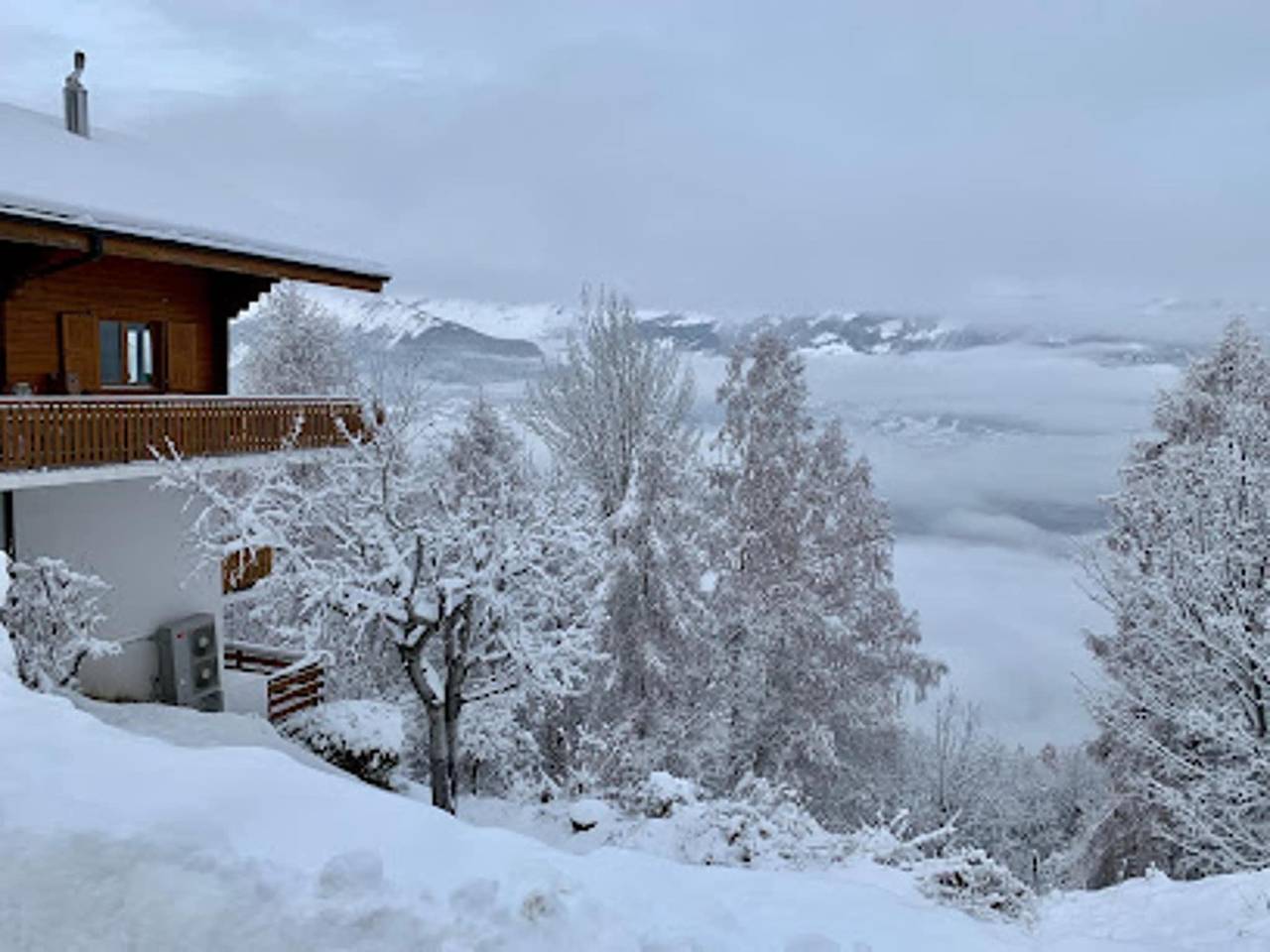 Ganze Wohnung, Gemütliche Wohnung mit Bergblick in Veysonnaz, Walliser Alpen