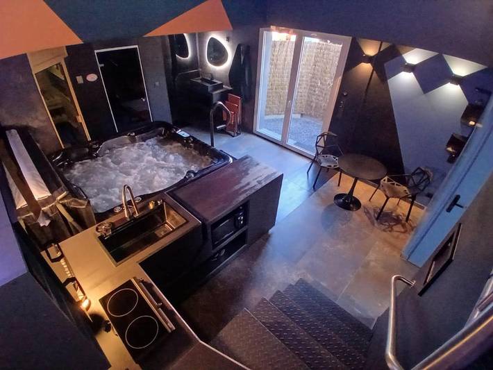 Chambre d’hôte pour 2 personnes, avec sauna ainsi que jacuzzi et terrasse dans Lallaing