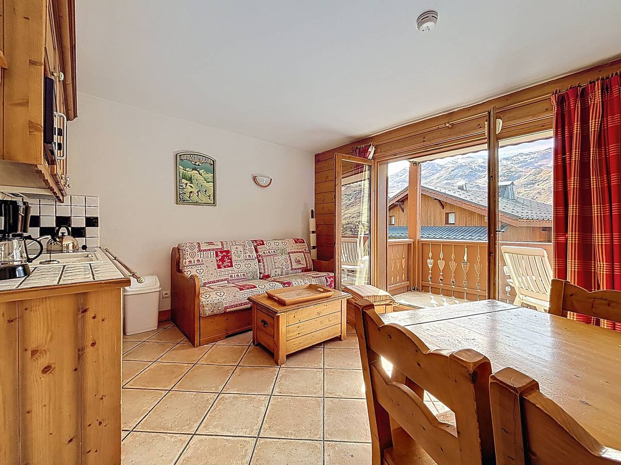 Geheel appartement, Appartement "Les Ancolies" met balkon in Les Menuires, Saint-Martin-de-Belleville