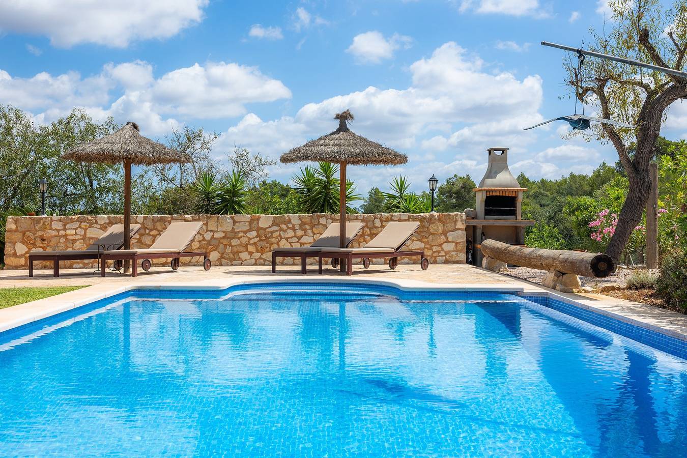 Landhaus 'Es Turó De Son Mel' mit Bergblick, privatem Pool und Wlan in Petra (Mallorca), Mallorca Inselmitte