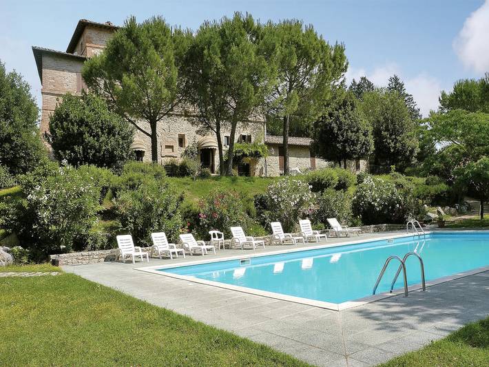 Gîte pour 4 personnes, avec piscine et jardin à Corciano