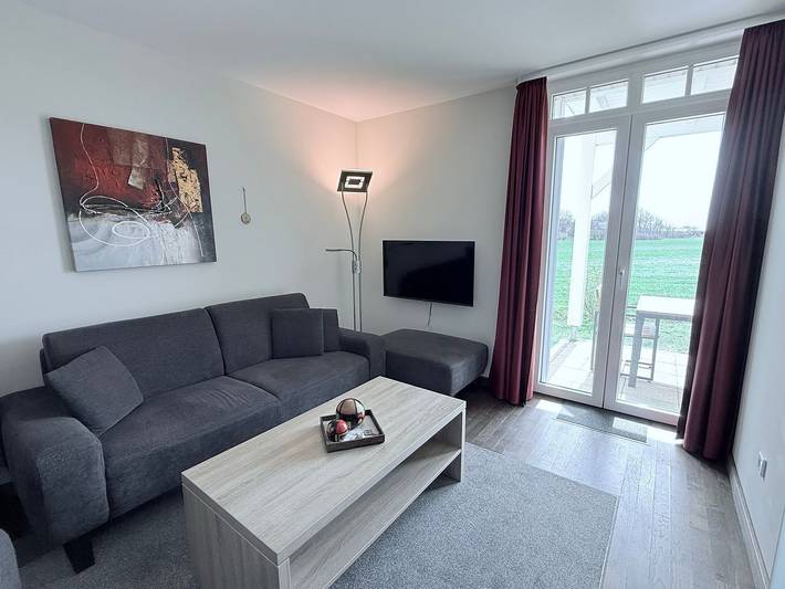 Ferienwohnung für 2 Personen, mit Terrasse und Sauna sowie Ausblick