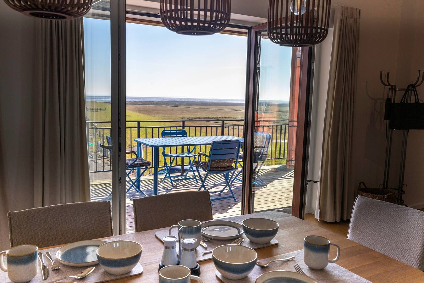 Ganze Wohnung, Apartment „Bodil“ mit Meerblick, Balkon und Wlan in Tammensiel, Pellworm