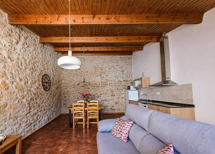 Gîte pour 6 personnes, avec terrasse à Cervera del Maestre