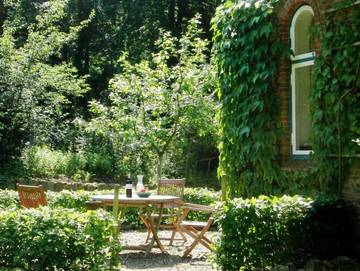 Ferienwohnung für 4 Personen, mit Garten und Sauna sowie Terrasse, kinderfreundlich in Steinberg