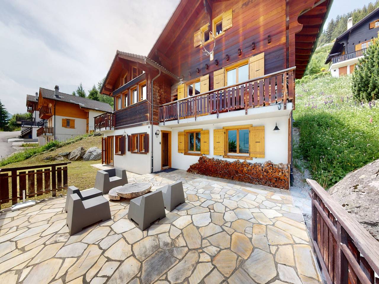 Schönes Chalet in Le Bouveret mit Garten in Riod, Hérémence