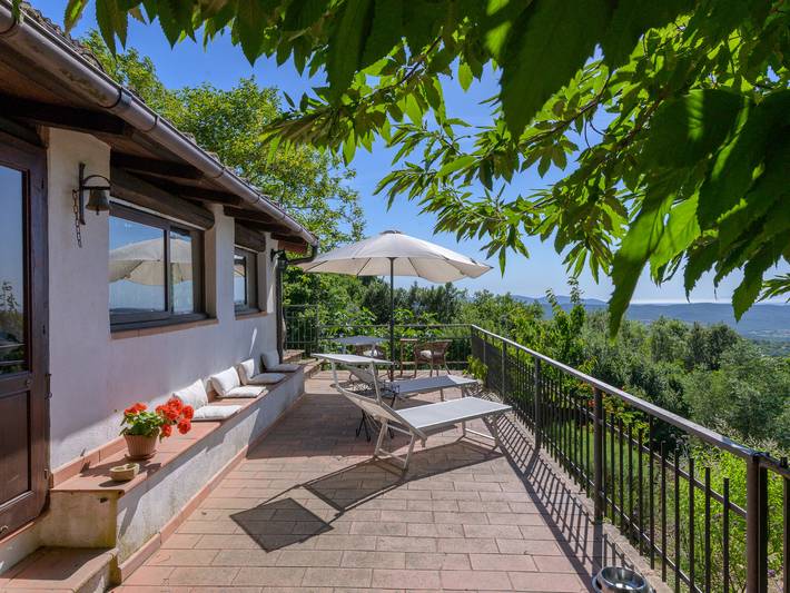 Casa vacanza per 4 persone, con terrazza e panorama, con animali domestici a Scansano