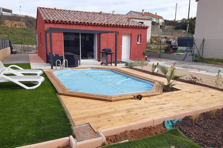 Ferienhaus für 6 Personen, mit Terrasse und Garten
