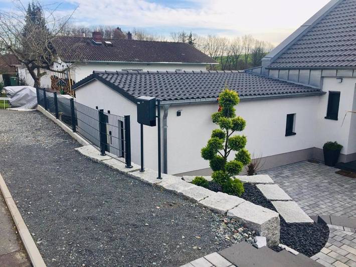 Ferienwohnung für 3 Personen, mit Terrasse und Ausblick in Lautertal