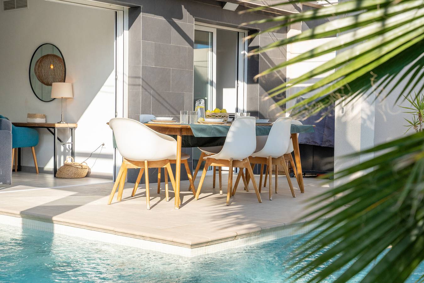 Feriehus for 4 personer med hage in Santa Pola, Costa Blanca