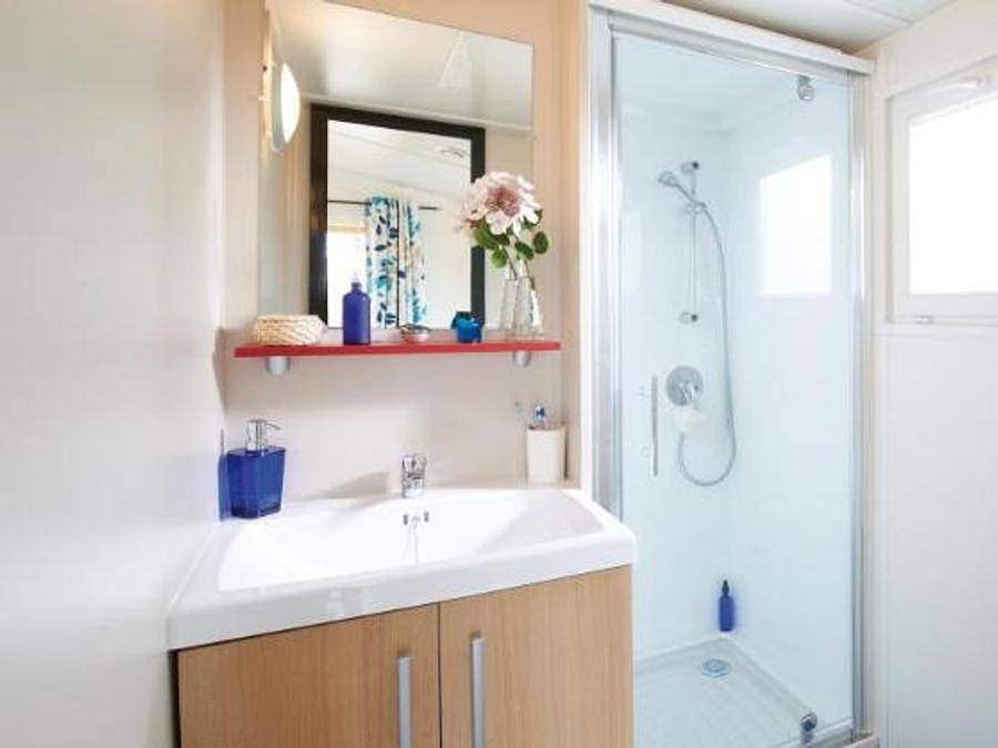 Camping Bel Air - Mobilhome 2 personnes - Mobil home Cocoon climatisé Dimanche in Berrias-et-Casteljau, Parc national des Cévennes