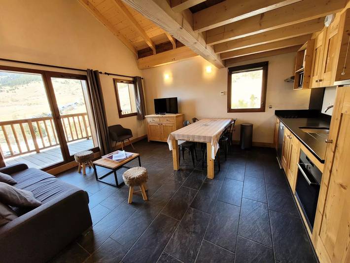 Chalet pour 6 personnes, avec balcon, animaux acceptés dans Val-Cenis - 4
