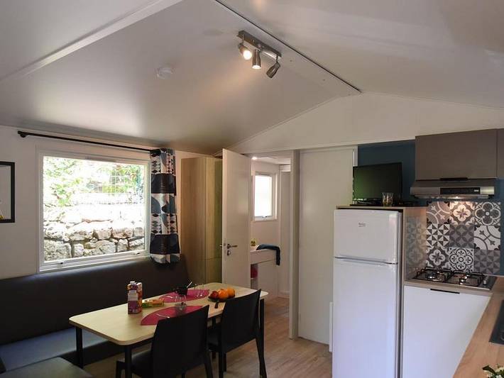 Camping Sites et Paysages - Les Pinèdes  - Mobilheim 4 personen - Cottage Privilège Pacifique in La Colle-sur-Loup, Mittelmeerküste (Frankreich)