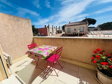Gîte pour 4 personnes, avec terrasse dans Argeles-Plage