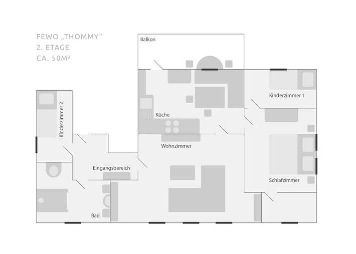 Ferienwohnung für 2 Personen, mit Terrasse und Garten sowie Pool in Bad Schlema - 2
