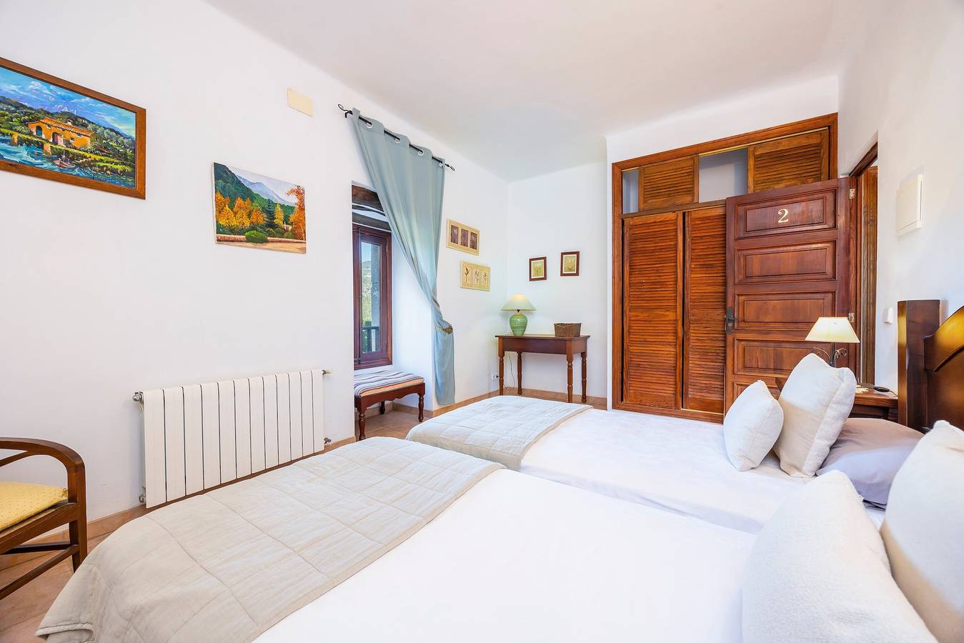 Zimmer 'Habitación 2' mit Bergblick, Gemeinschaftspool und Wi-Fi in Puigpunyent, Mallorca Westen