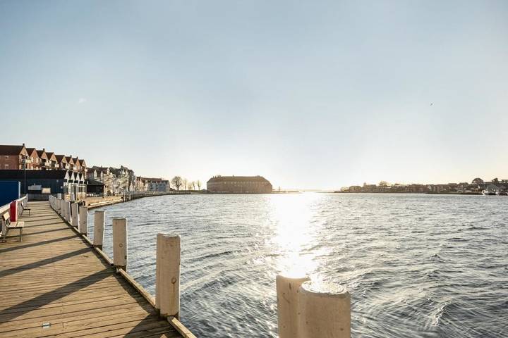 Ferienwohnung mit Meerblick für 4 Personen, mit Balkon und Terrasse sowie Ausblick in Sonderburg