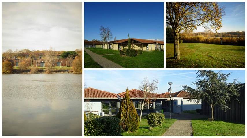 Parc de vacances pour 4 personnes, avec vue ainsi que vue sur le lac et jardin dans Occitanie - 3