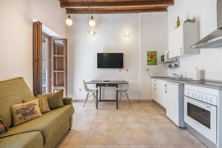 Hel studio-lejlighed, Elvira Centro Albaicín Apartment with Balcony, Wi-Fi, and Air Conditioning in Centro-Sagrario, Granada