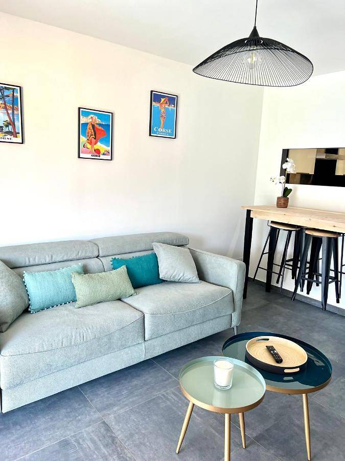 Gîte pour 4 personnes, avec jardin et vue, animaux acceptés dans Plage de Tiuccia - 3