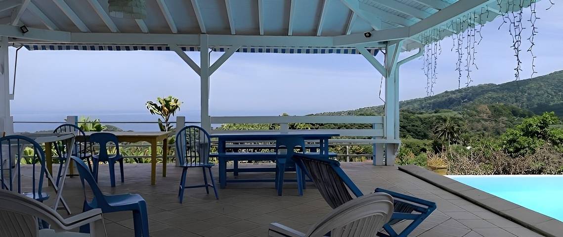 Chambre d'hôtes « Villa Pelée » avec vue mer, balcon et Wi-Fi in Le Morne-Rouge, Martinique