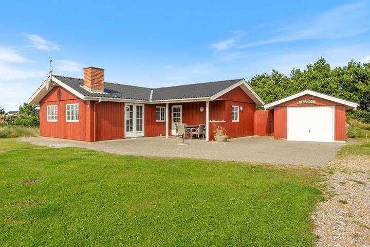 Ferienhaus für 6 Personen, mit Balkon/Terrasse und Terrasse sowie Sauna am Ringkøbing Fjord