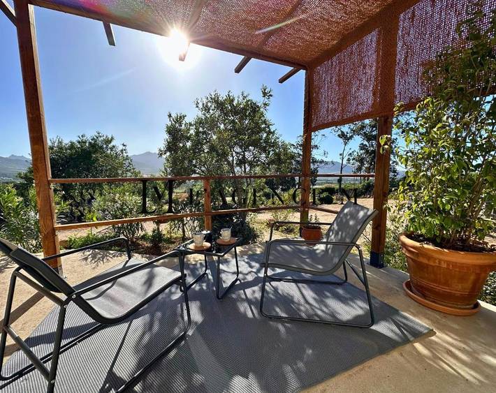 Appartement de vacances pour 2 personnes, avec Balcon et Terrasse ainsi que Jardin et Vue