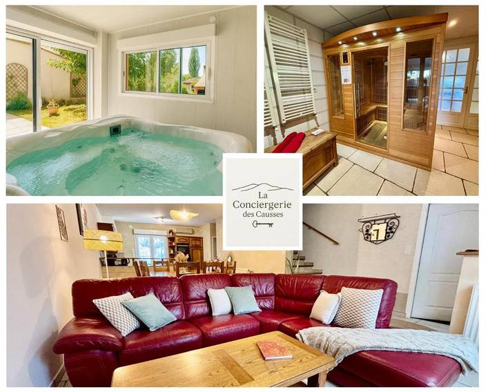 Location de vacances pour 10 personnes, avec jardin ainsi que sauna et jacuzzi, adapté aux familles à Lafrançaise