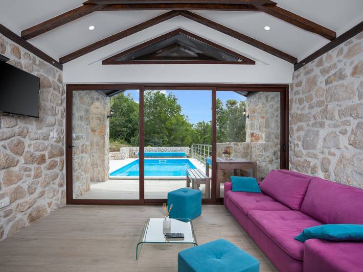 Ferienhaus für 6 Personen, mit Terrasse und Pool sowie Garten in Kvarner Bucht - 3