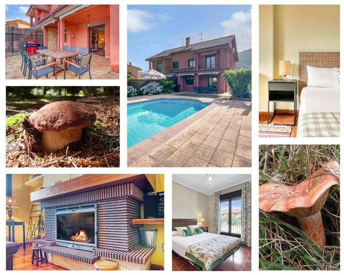 Casa de vacaciones para 10 personas, con piscina además de vistas y jardín - 1