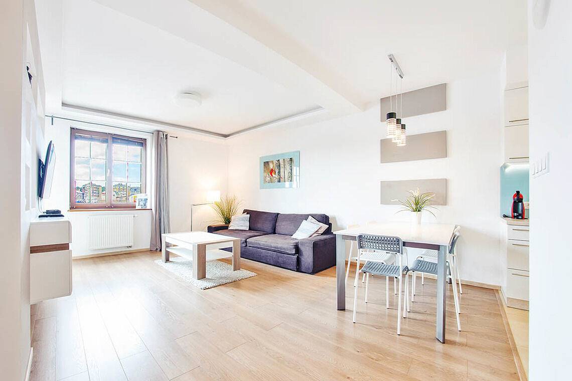 Cały apartament wypoczynkowy, Apartament wakacyjny dla 4 osób z balkon in Ustka, Morze Bałtyckie