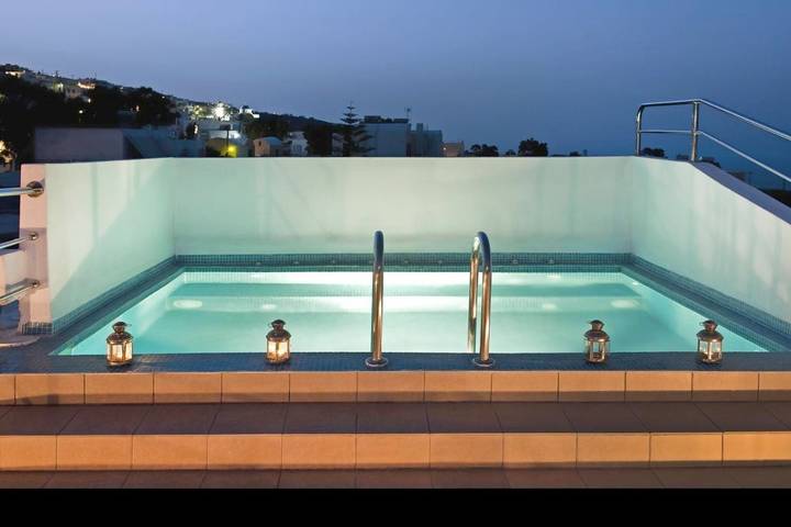 Apartment for 2 people, with Balcony and Terrace in Thera