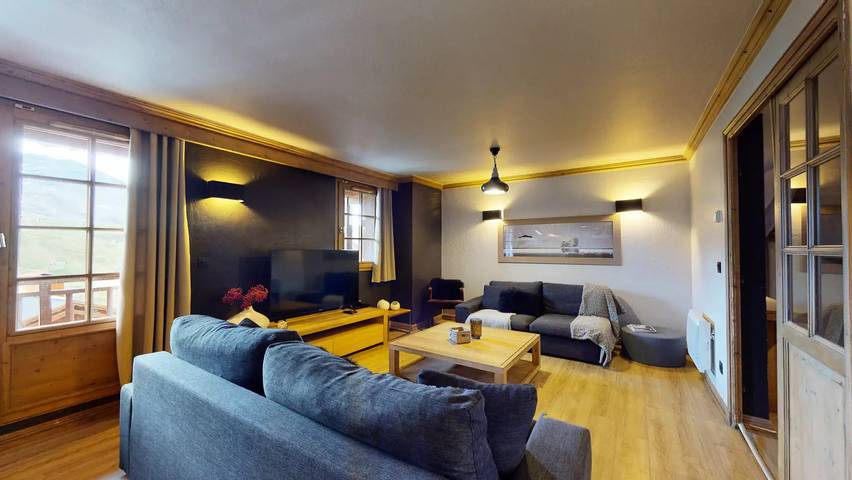 Chalet pour 12 personnes, avec balcon, animaux acceptés à Val Thorens - 3