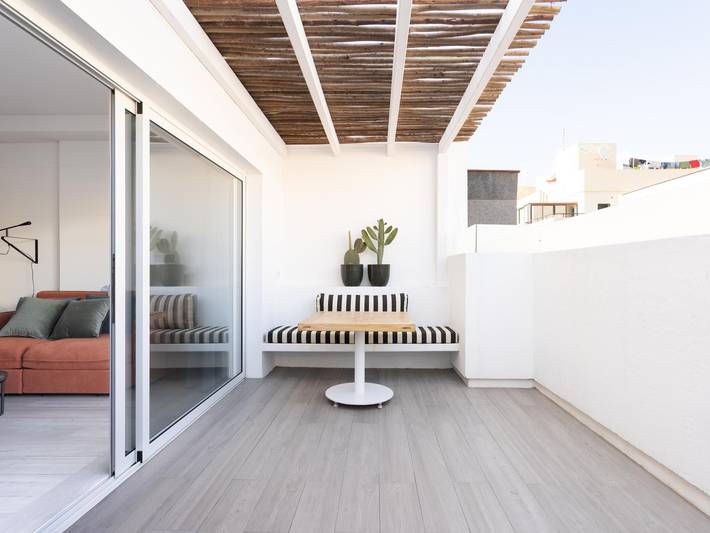 Apartamento para 2 personas, con terraza en El Médano