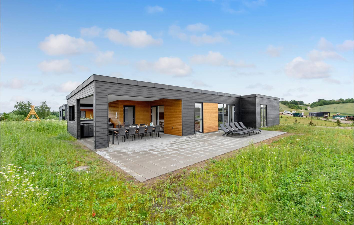 Feriehus for 10 personer med terrasse in Hjarbæk, Limfjord in Westjütland