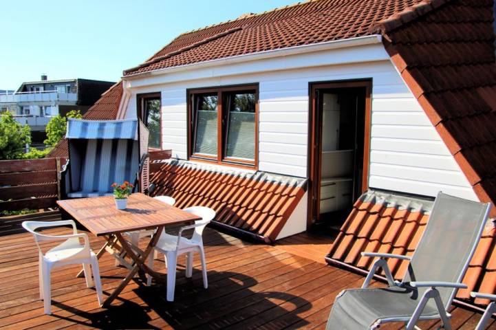 Ferienwohnung für 2 Personen, mit Balkon auf Borkum