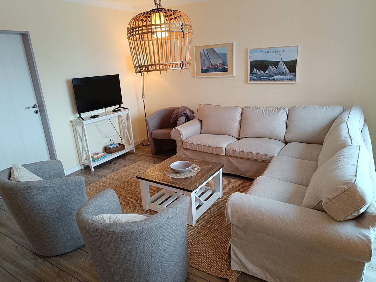 Ganze Wohnung, Apartment am Rundsteg 15 mit außergewöhnlichem Seeblick in direkter Strandnähe in Ostfehmarn, Fehmarn