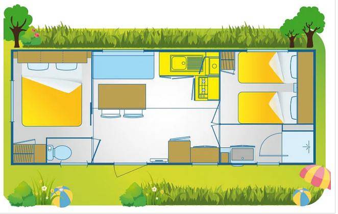 Duca Amedeo Village Mobilehome Happy Comfort für 5 Personen in Martinsicuro, Provincie Teramo
