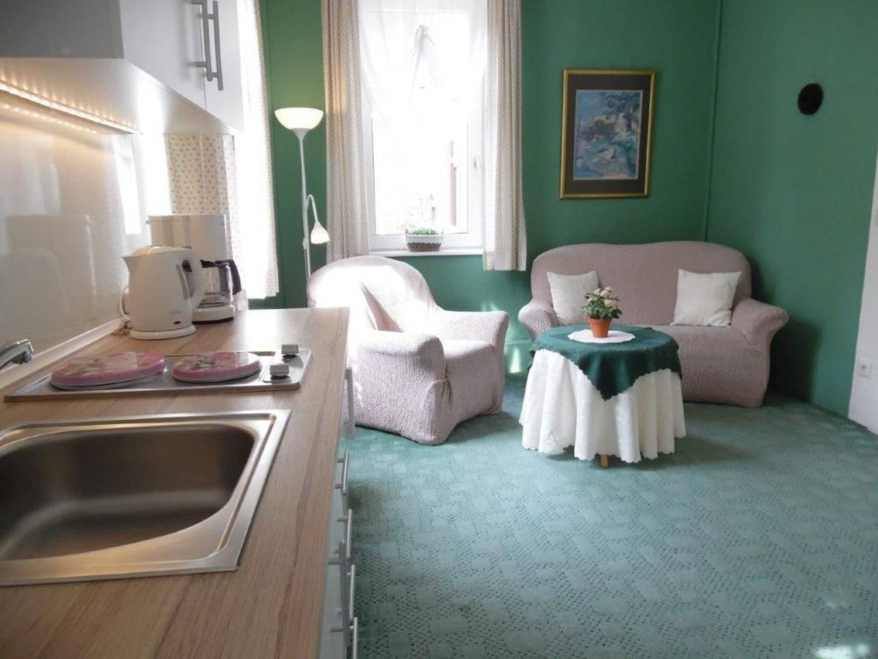 Ganze Ferienwohnung, Haus Hirschfelder - Studio-Apartement Romantik in Wildemann, Harzvorland