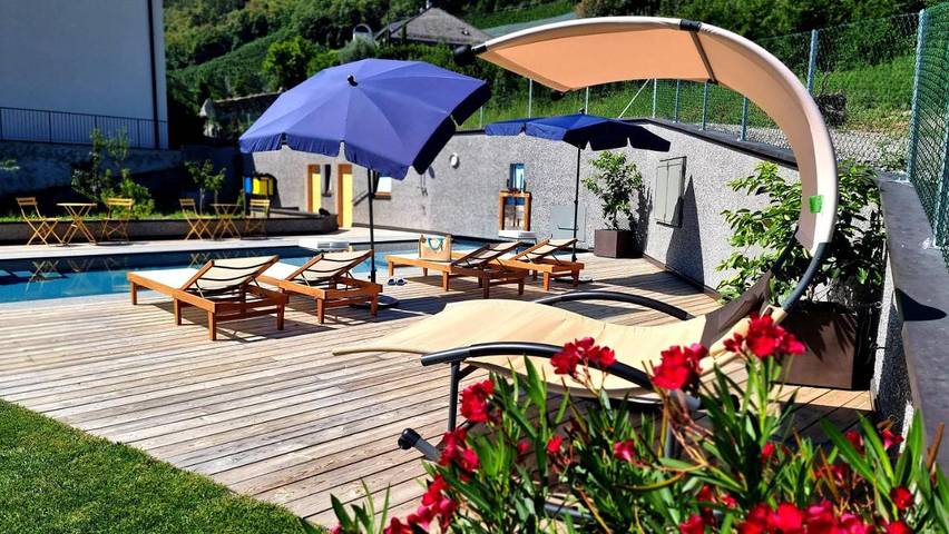 Ferienwohnung für 5 Personen, mit Balkon und Terrasse sowie Garten und Pool in Marling - 3