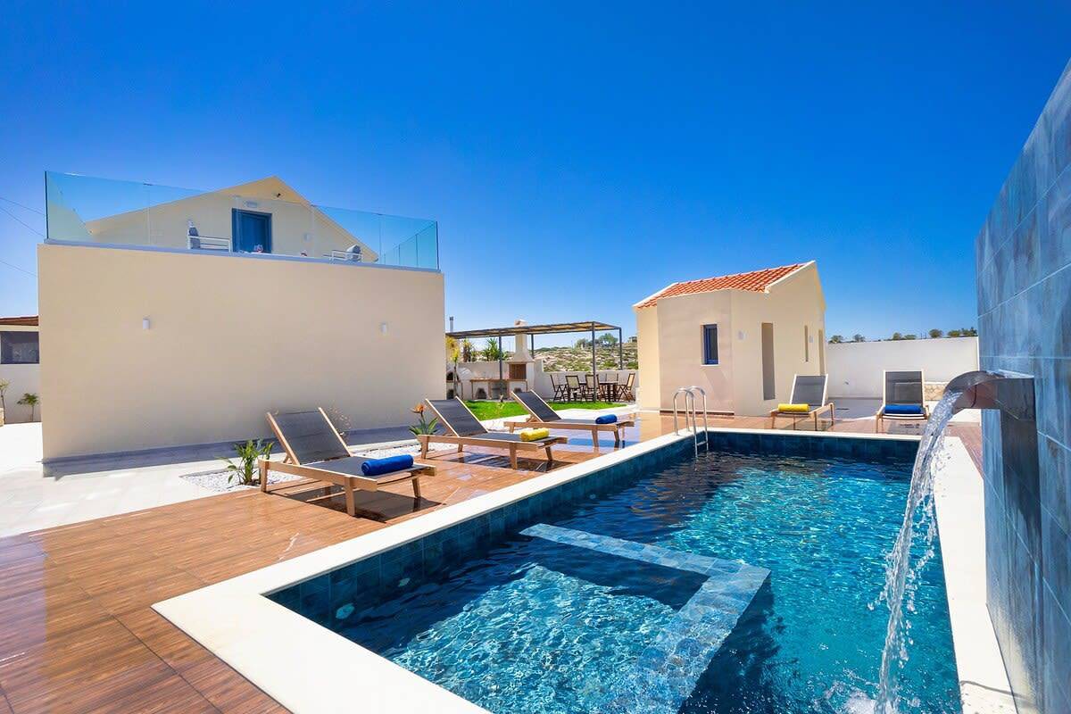 Villa Makisland with sea view in Stavros Kreta, Akrotiri (Chania)