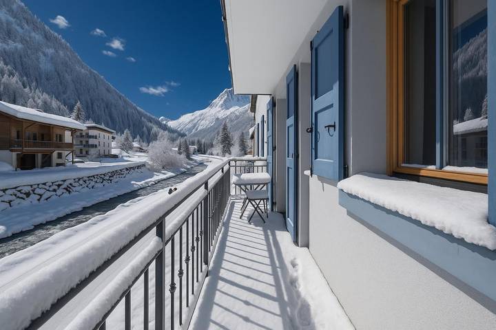 Ferienwohnung für 4 Personen, mit Pool und Balkon sowie Sauna - 1