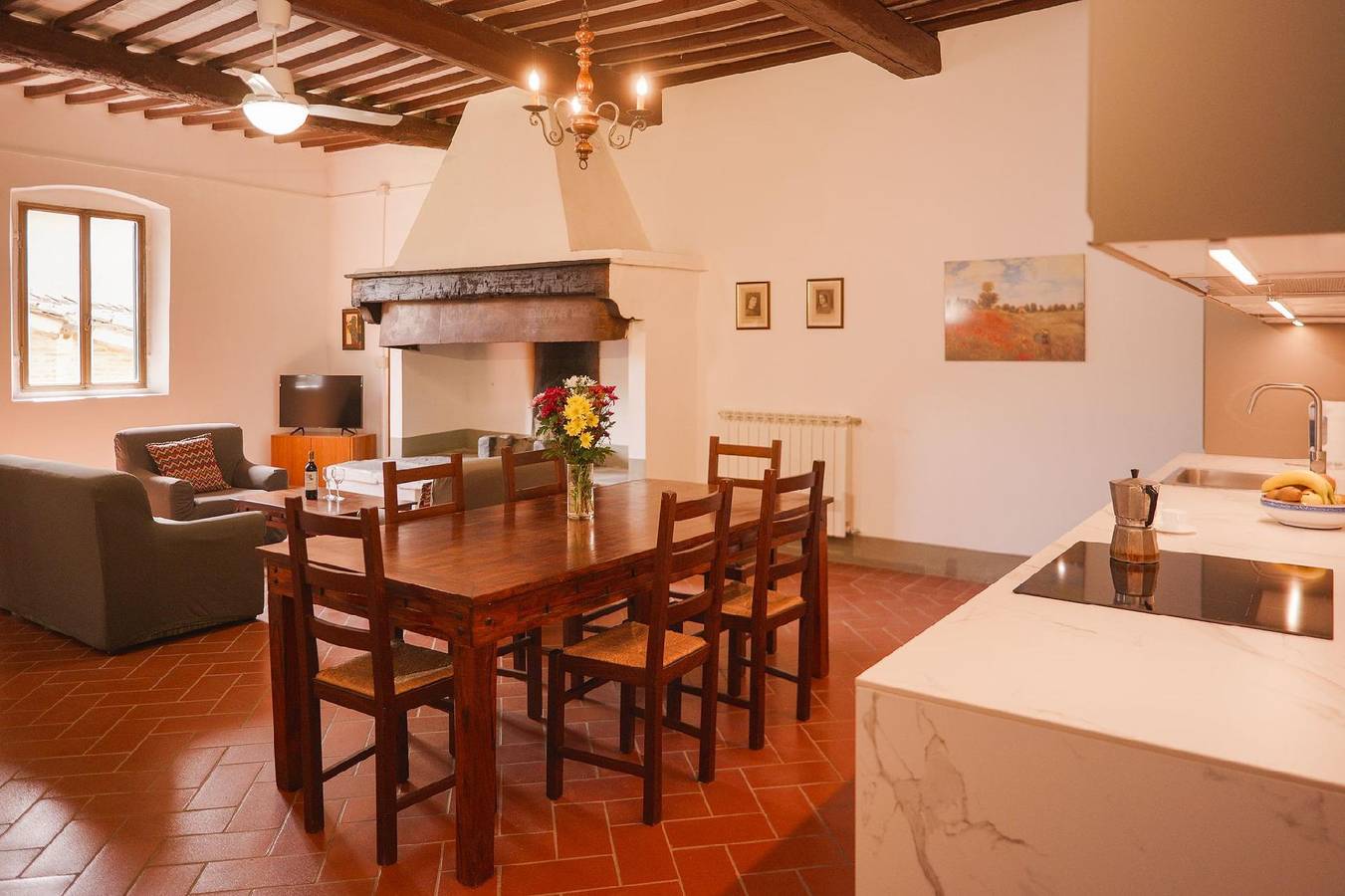 Appartement de vacances entier, Spacious apartment with 3 bedrooms and 3 bathrooms in Reggello, Valdarno