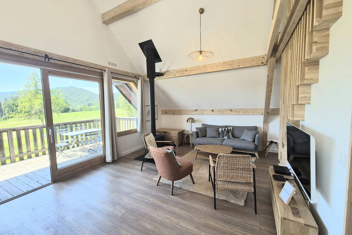 Magnifique chalet 6 couchages au calme in La Féclaz, Les Déserts