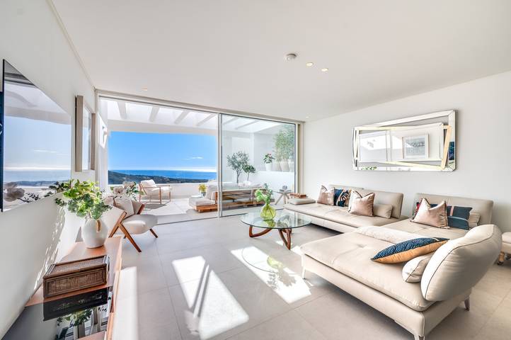Ganze Wohnung, Apartment 'Palo Alto Marbella-Luxury-Meerblick', Wlan und Klimaanlage in Ojén, Sierra de las Nieves