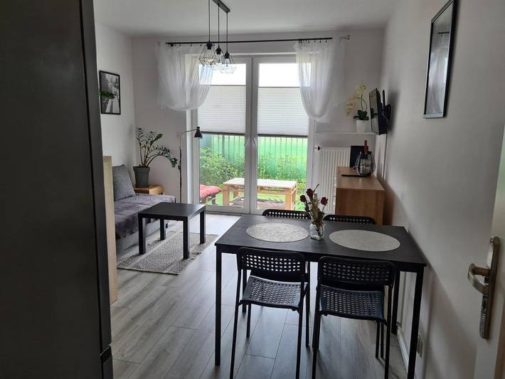 Apartament wakacyjny dla 4 osób, z Taras i Ogród oraz Widok w Biała Podlaska