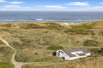 Ferienhaus mit Meerblick für 6 Personen, mit Sauna und Terrasse sowie Whirlpool, mit Haustier in Grønhøj Strand