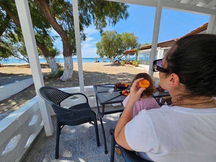 Vakantiehuis voor 3 personen, met terras en uitzicht in Samos